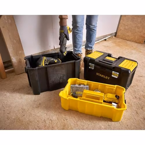 Stanley Stackable Rolling Workshop Toolbox with Inserts, Black – 11