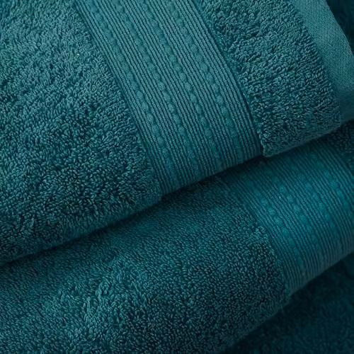 Bianca Supima Cotton Bath Sheet in Petrol Green, W: 100 cm, L: 150 cm – 2