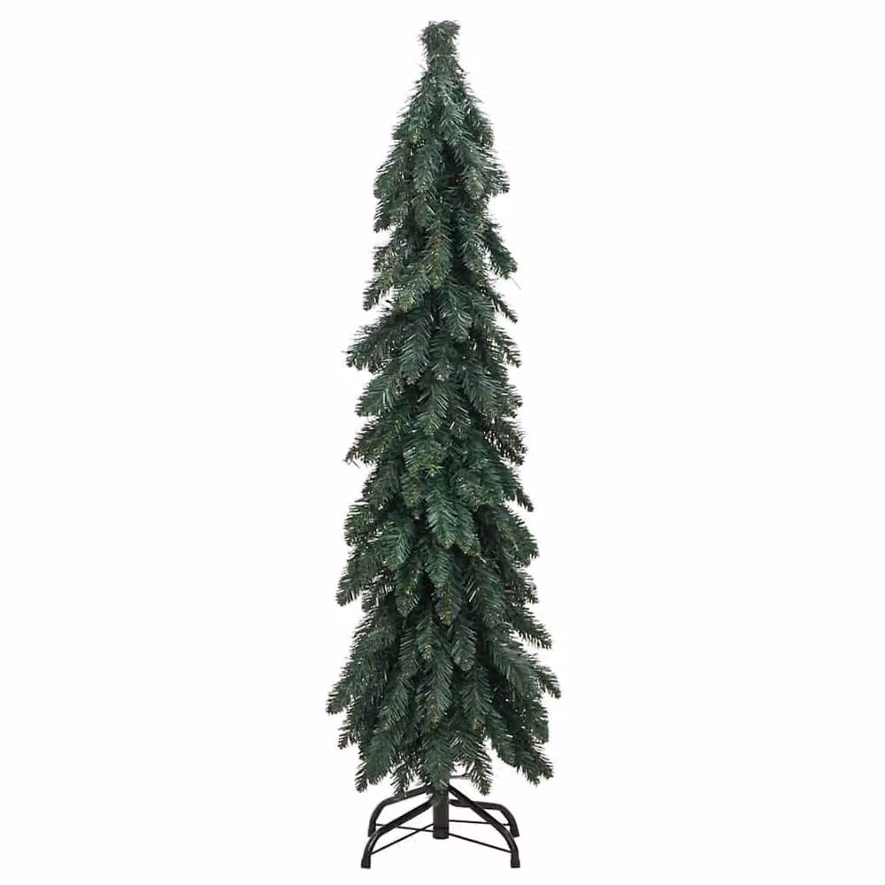 Berkfield Home Beautiful Green Artificial Pre-lit Christmas Tree with 60 LEDs, H 120 cm x W 40 cm x D 40 cm – 4