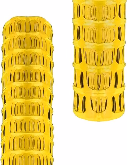 Pegdev Heavy Duty Yellow Plastic Barrier Fencing Mesh Netting, 25m