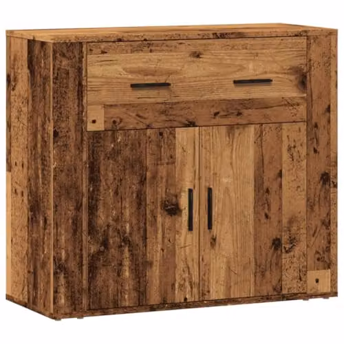vidaXL Classic Sideboard in Old Wood Brown, W/D/H: 80 x 33 x 70 cm – 1