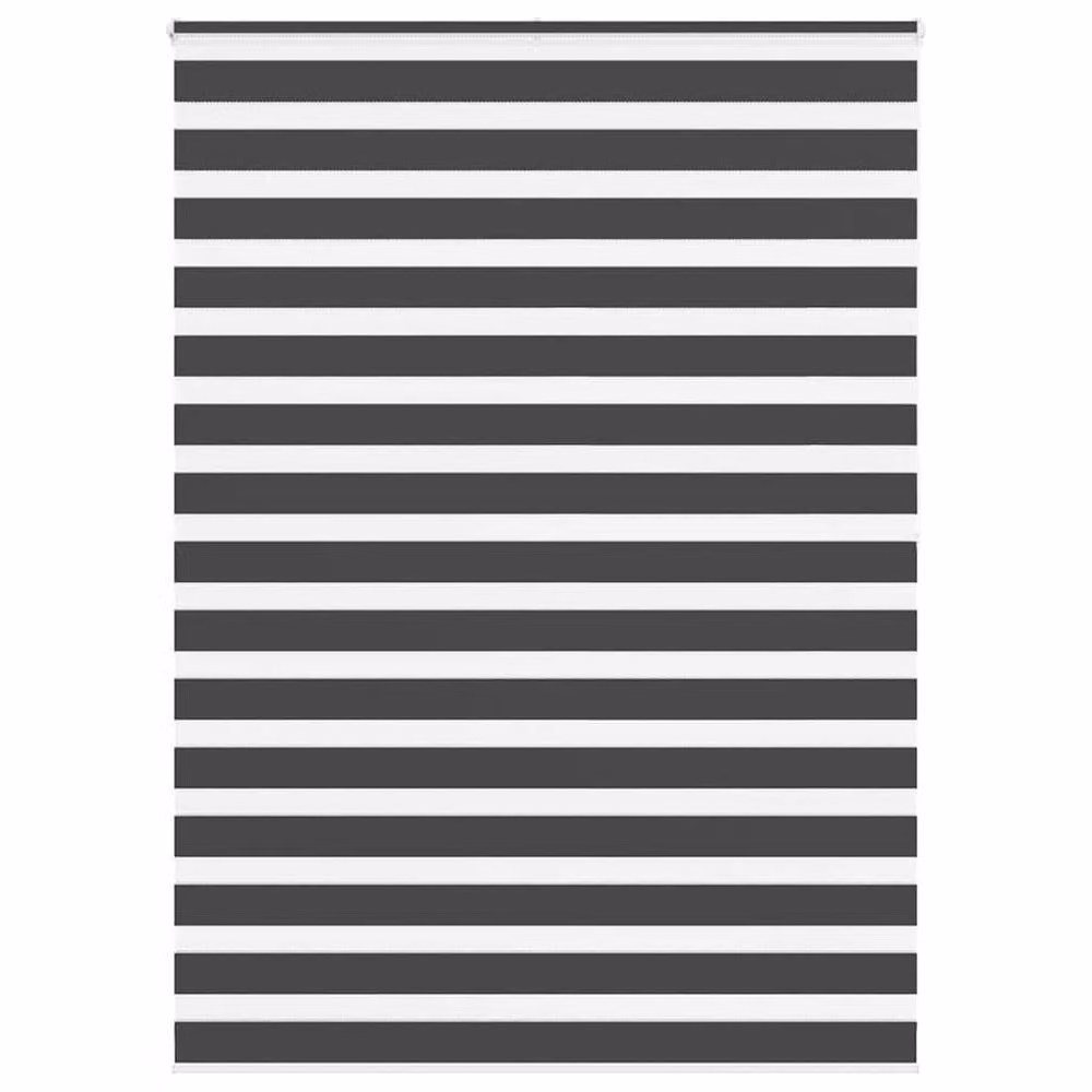 Berkfield Home Black Zebra Day and Night Blind, W: 165 cm, H: 200 cm – 2