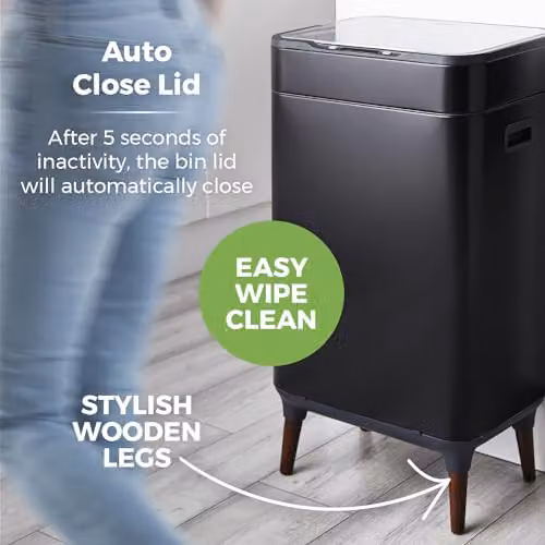 Tower T938022BLK Ozone Sensor Bin with Legs, 65L, Black – 8