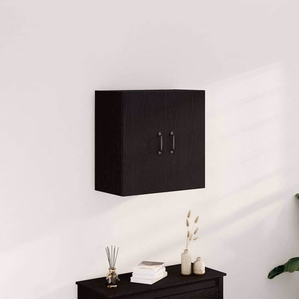 Berkfield Home Black Oak Wall Cabinet W/D/H: 60 x 31 x 60 cm – 2