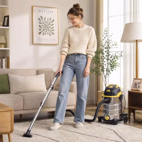 HOMCOM 1400W Vacuum Cleaner with Blowing Function in Silver – 9