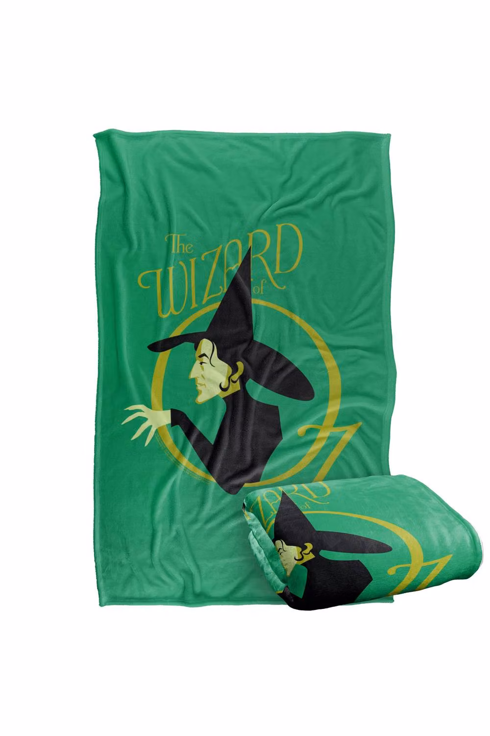 Warner Bros. The Wizard of Oz Logo and Witch Multicolour Polyester Fluffy Blanket, Large – 2