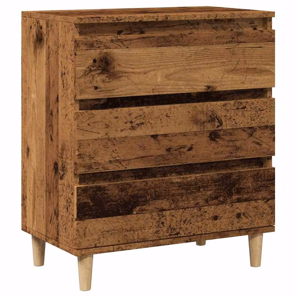 Berkfield Home Rustic Old Wood Sideboard in Brown, W/D/H: 60 x 35 x 70 cm – 3