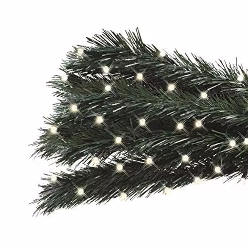 The Christmas Workshop 100 Warm White LED Chaser Fairy Lights with 8 Light Modes, 6.9 Metres, for Indoor or Outdoor Use – 1