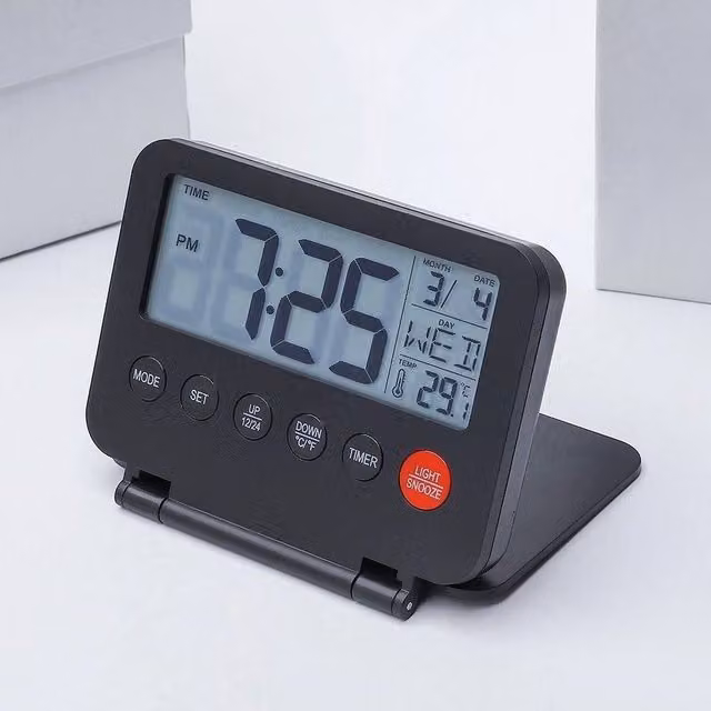 SPETLEK Digital Travel Alarm Clock, Black