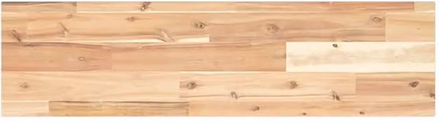 Berkfield Home Rectangular Solid Wood Acacia Table Top, Brown, W: 100 cm, D: 20 cm, H: 2 cm