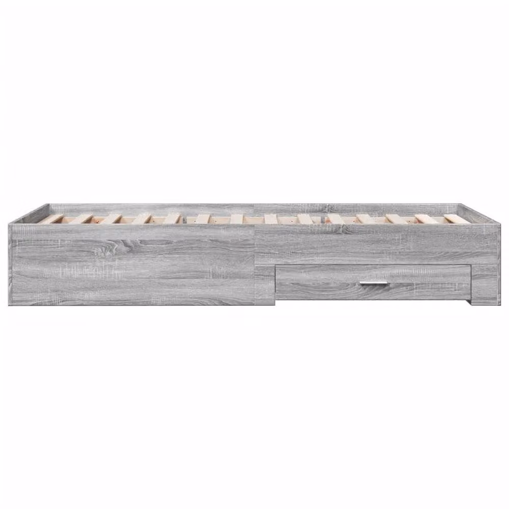 Berkfield Home Modern Small Single Bed Frame with Drawers, Grey Sonoma – 3