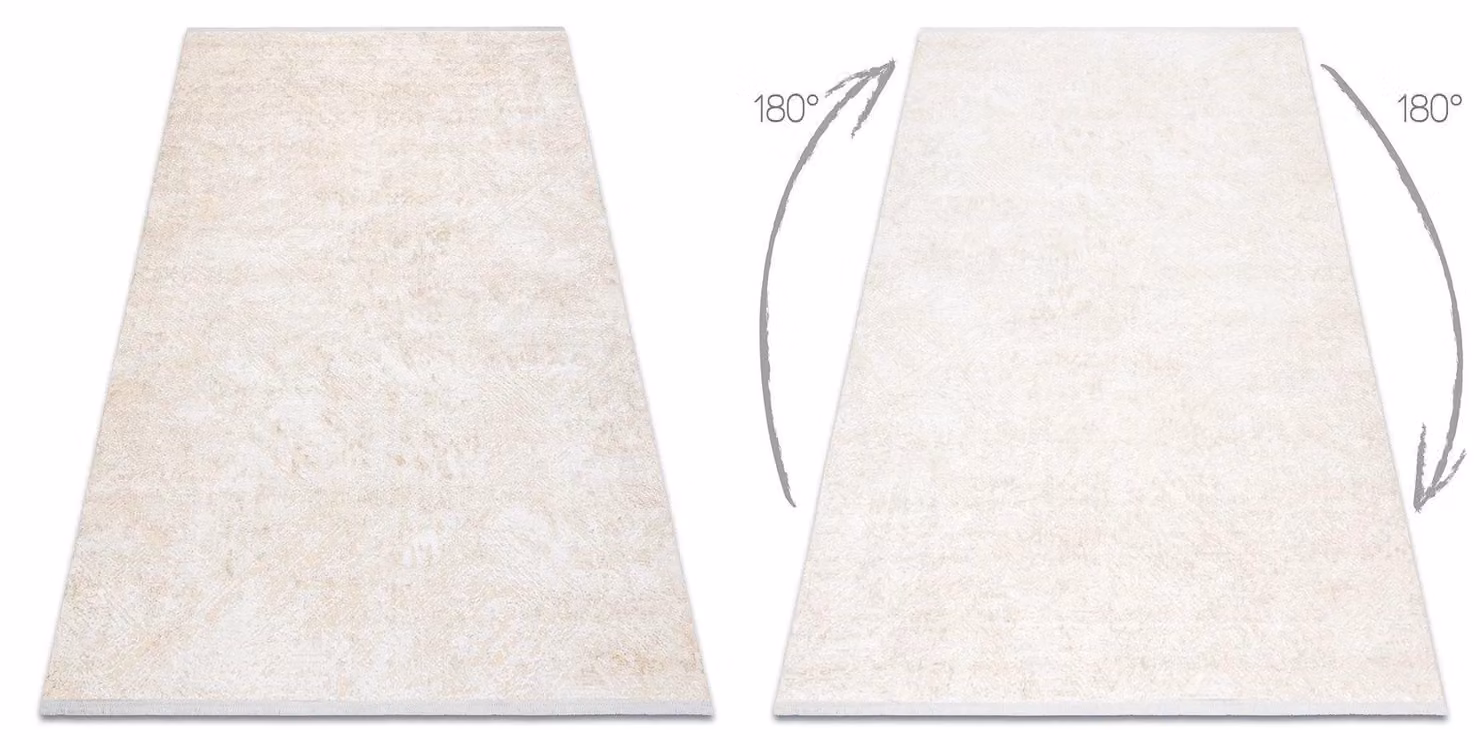 RugsX Duke Abstract Yellow Rug with High-Low Effect and Fringes, W: 120 cm, L: 170 cm