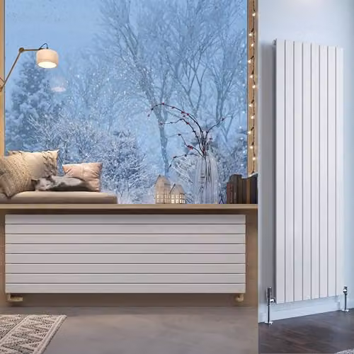 Terma Steel Single Panel Wall Mounted Radiator, White, H x W: 180.0 x 58.8 cm