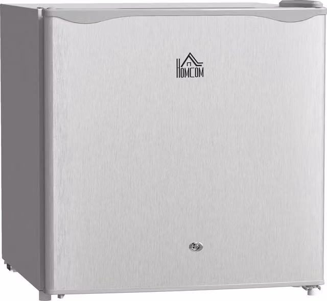 HOMCOM Lockable Countertop Fridge, 46 Litre, Grey
