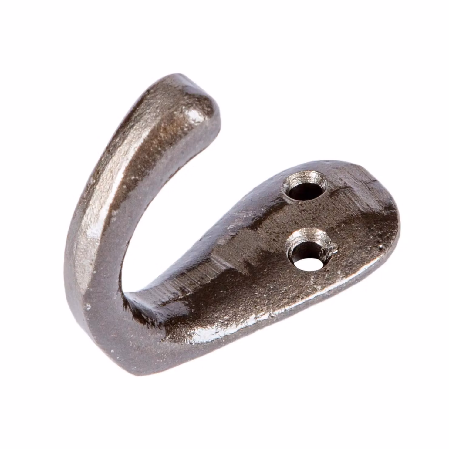 Hammer and Tongs Single Robe Hook in Matt Grey, W: 20 mm, H: 45 mm – 2