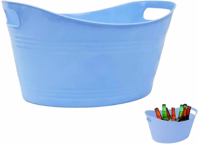 RSW Blue Plastic Ice Bucket with Handles