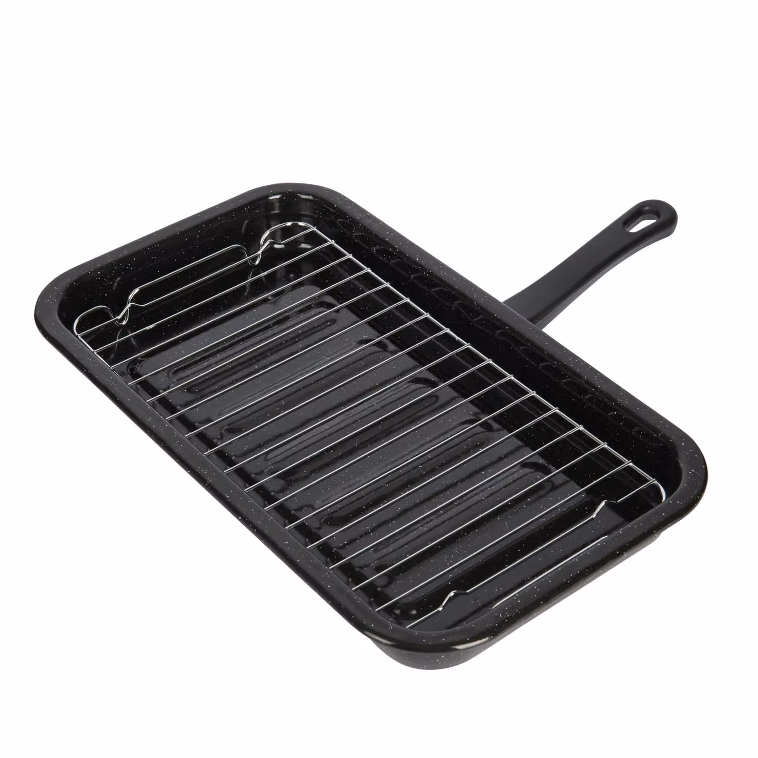 KitchenCraft Non-Stick Enamel Grill Pan in Black and Grey, W: 40 cm, D: 23 cm – 5