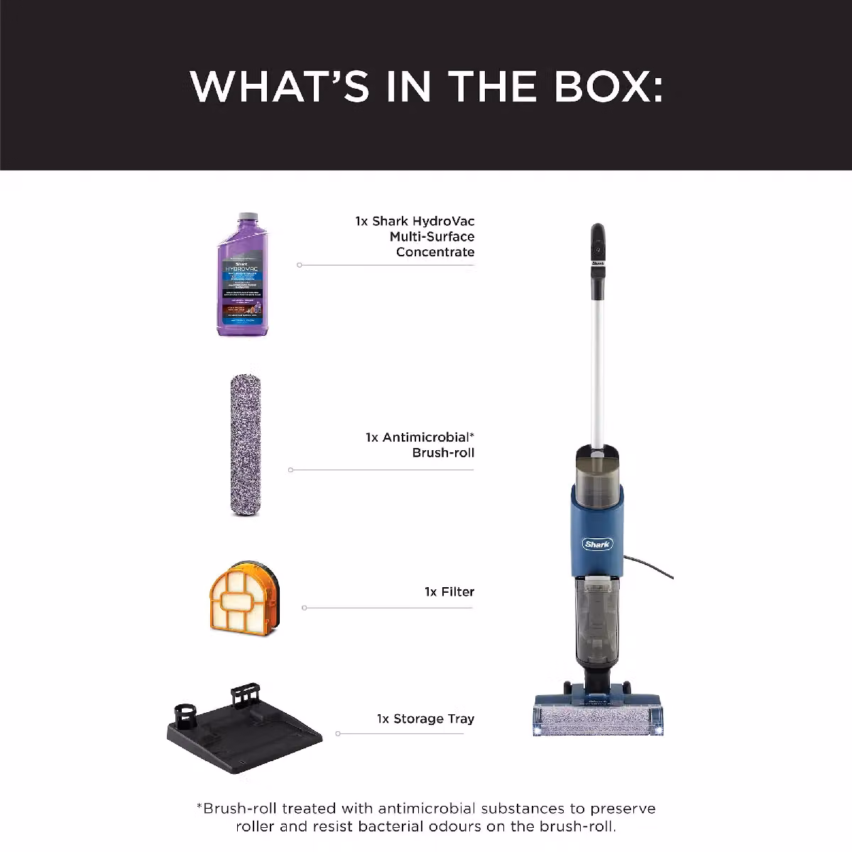 Shark HydroVac Corded Hard Floor Cleaner WD110UK in Blue with Self-Cleaning Dock – 2