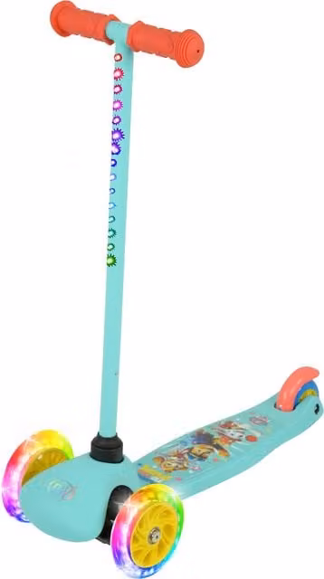 MV Sports Paw Patrol Official Tilt n Glo Kids Scooter in Blue and Turquoise
