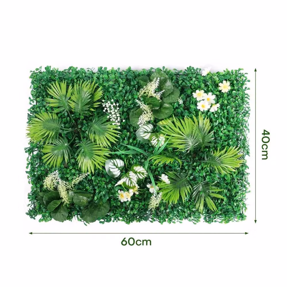 SPETLEK Artificial Plant Wall Mat Greenery Fence, Green, W: 60 cm, H: 40 cm – 2