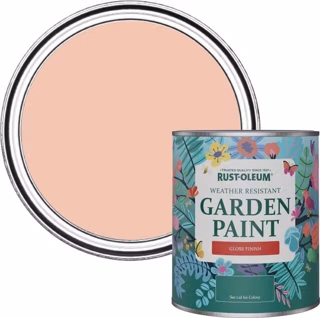 Rust-Oleum Garden Paint in Gloss Finish, Coral, 0.75 l
