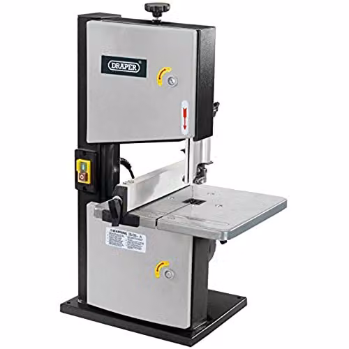 Draper 82756 Benchtop Two Wheel Bandsaw, 200mm, 250W, 230V, Grey – 1