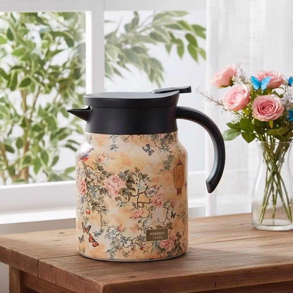Spetlek Plum 1000ml Vacuum Teapot in Multicolour Floral Stainless Steel – 3