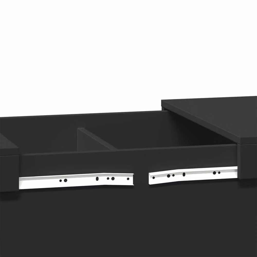 Berkfield Home Modern Black Rectangular Coffee Table, W/D/H: 100 x 55 x 40 cm – 5