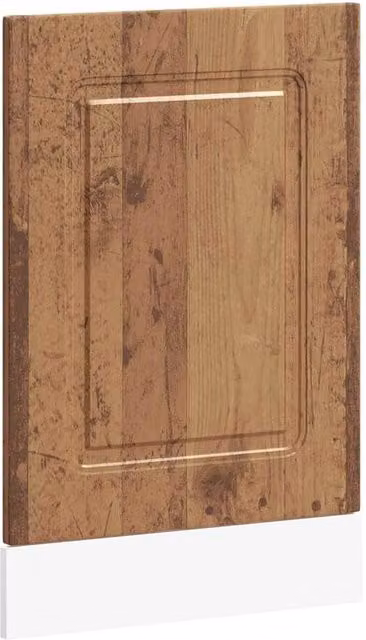 Berkfield Home Kalmar Dishwasher Panel in Old Wood Brown, W/D/H: 45 x 1.5 x 67 cm – 1
