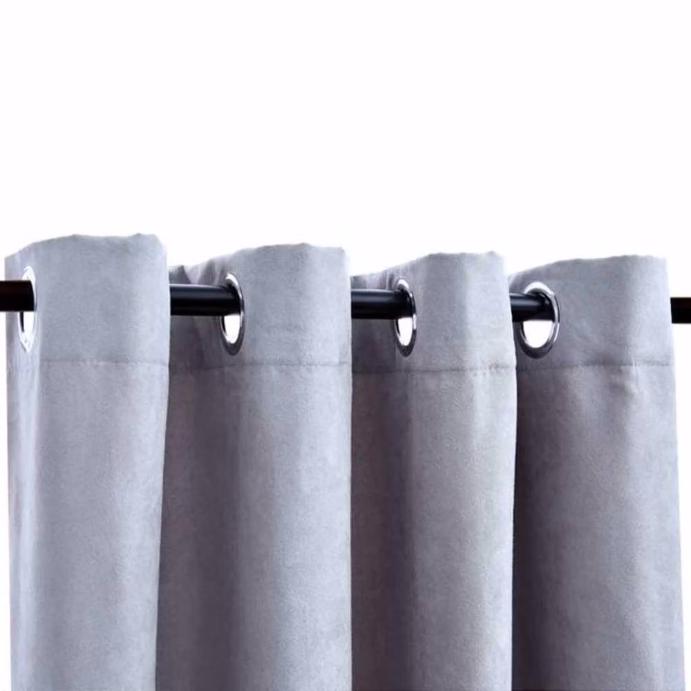Berkfield Home Grey Blackout Curtains with Eyelets, 2 Pack, W: 140 cm, H: 245 cm – 3