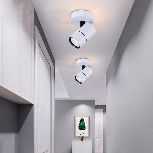 Harper Living White Adjustable GU10 LED Ceiling Spotlight Bar