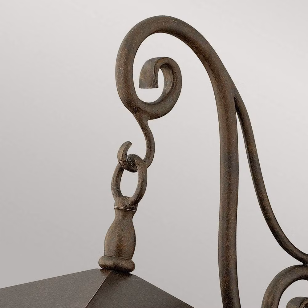 Netlighting Trellis Large Regency Outdoor Wall Lantern in Bronze and Brown, IP44, 4x E14 – 3