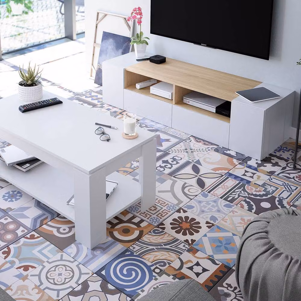 CALICOSY Ambit Lift-Top Coffee Table in White – 4