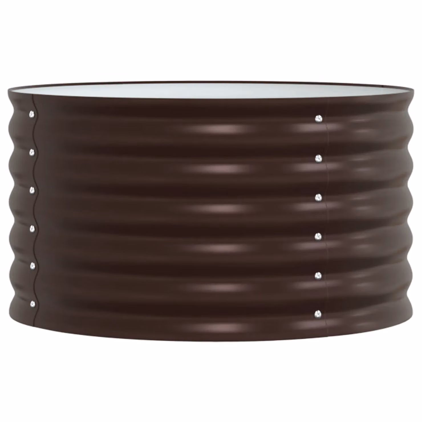 Berkfield Home Garden Raised Bed in Brown Galvanised Steel, W/D/H: 80 x 80 x 44 cm – 2