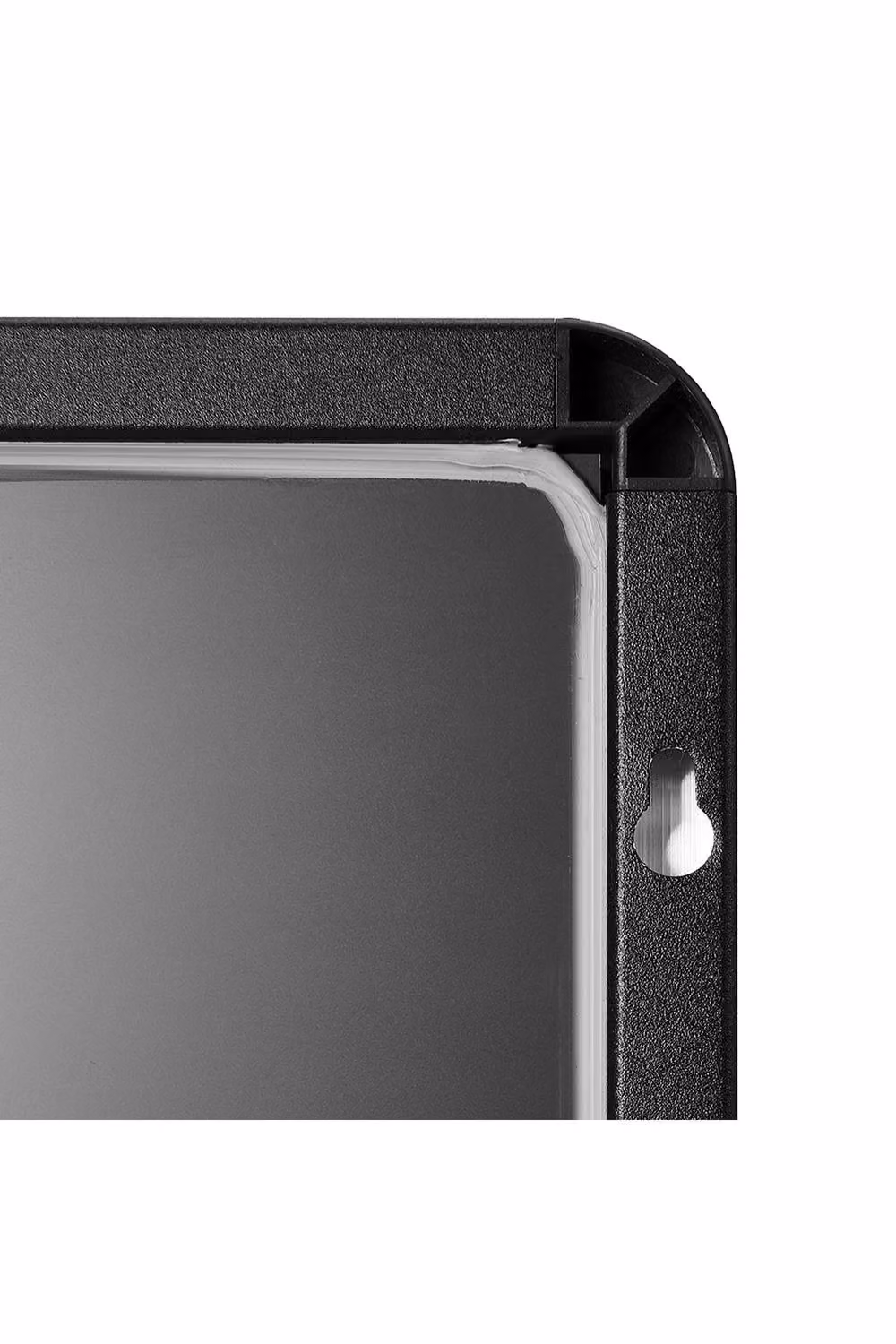 Garden Sanctuary Black Rectangular Wall Mounted Bathroom Mirror with Shelf – 4