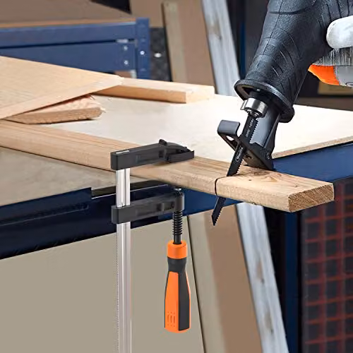 VonHaus 13 Piece Heavy Duty Quick Grip F Clamps for Woodworking in Silver and Orange – 5