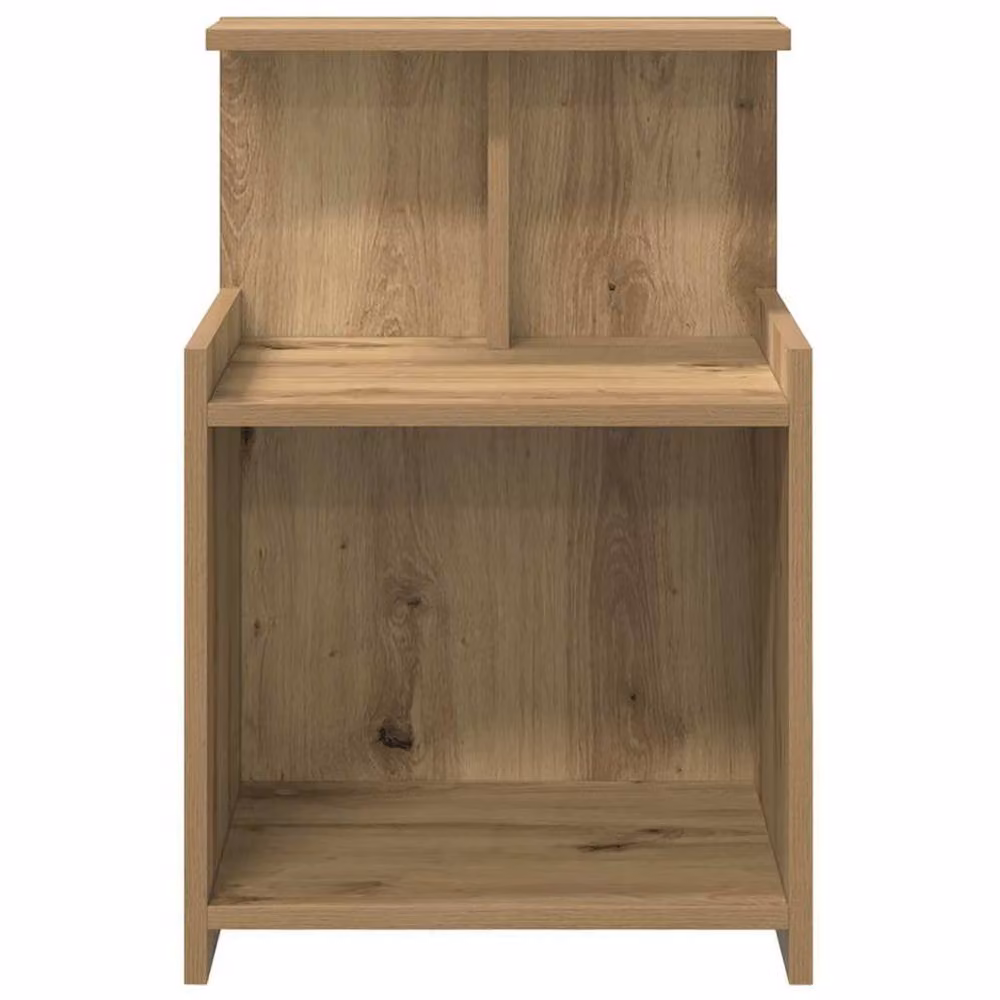 Berkfield Home Modern Wall Mounted Bedside Cabinet in Artisan Oak Brown, W/D/H: 40 x 35 x 60 cm – 3