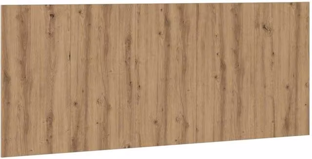 Berkfield Home Artisan Oak Bed Headboard in Brown, W: 200 cm, D: 1.5 cm, H: 80 cm