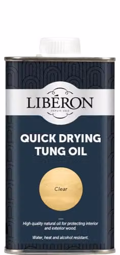 Liberon Quick Drying Natural Tung Oil, 250ml, Transparent Matt – 1