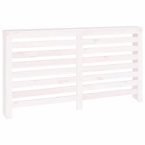 vidaXL Radiator Cover in White Solid Pine Wood, W/D/H: 153 x 19 x 84 cm – 1