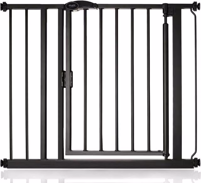 Bettacare Auto Close Extendable Stair Gate in Matt Black, Width: 89.4 cm - 96.4 cm