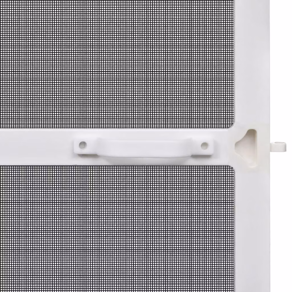 Berkfield Home White Hinged Fibreglass Insect Screen for Doors W: 100 cm, H: 215 cm – 4