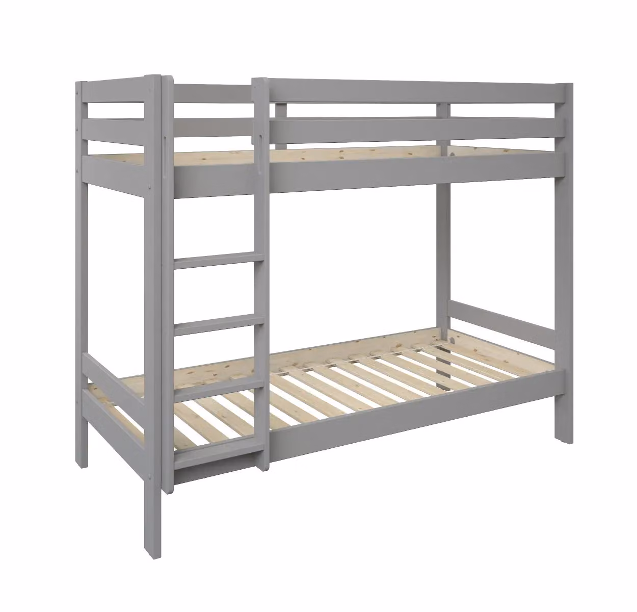 Noomi Nora Modern Solid Pine Wood Bunk Bed in Grey, EU Single – 3