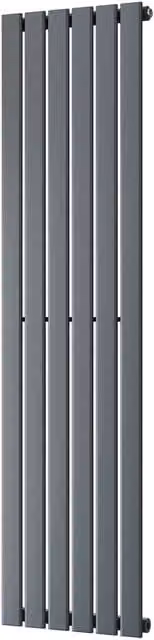 UK Radiators Typhoon Anthracite Vertical Designer Steel Radiator H: 160 cm, W: 40.8 cm – 1