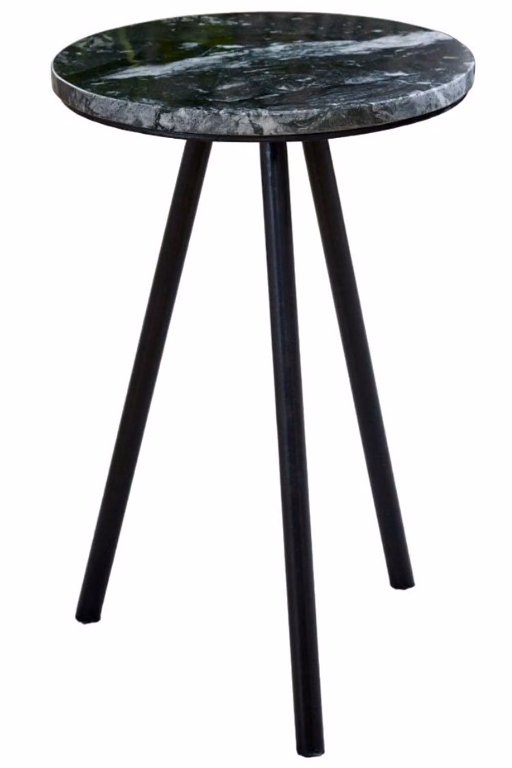 IH Design Farleigh Black Marble Top Side Table with Metal Legs, W/D/H: 30 x 30 x 45 cm – 2