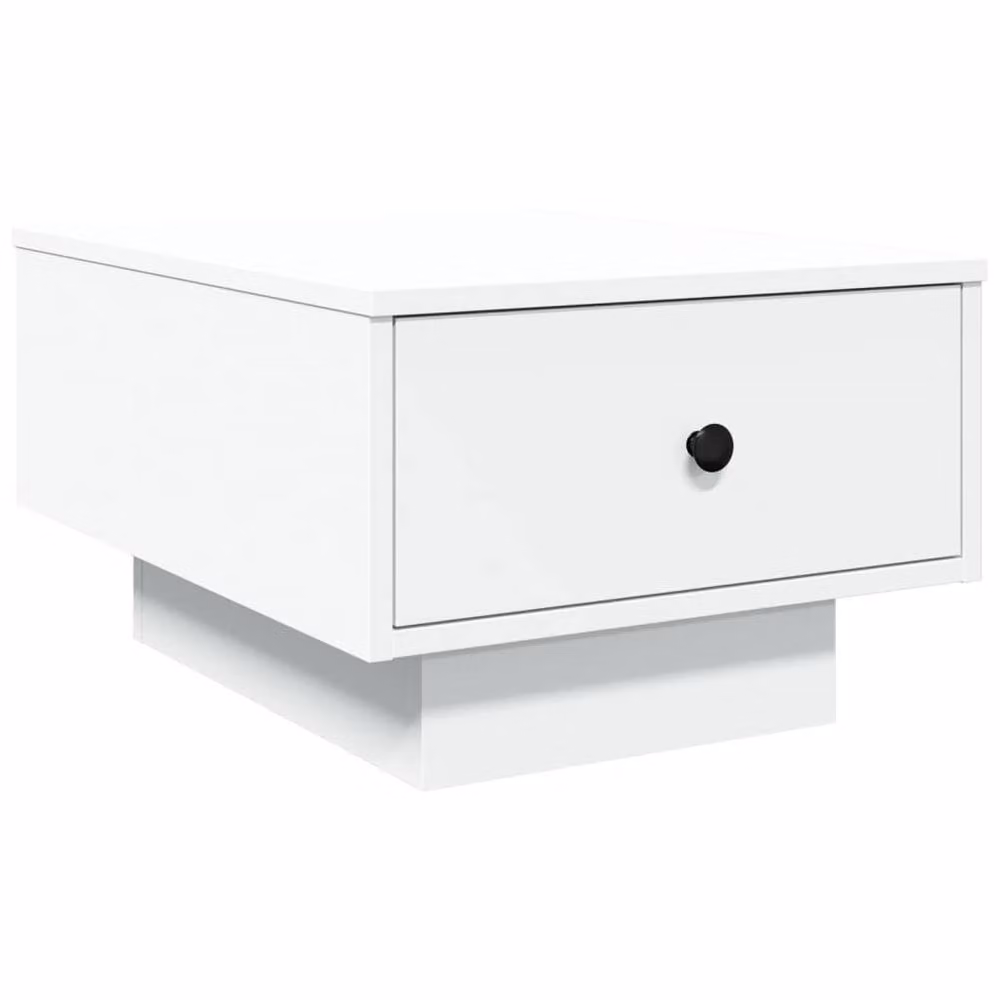 Berkfield Home White Rectangular Coffee Table in Engineered Wood W/D/H: 60 x 45 x 31 cm – 2