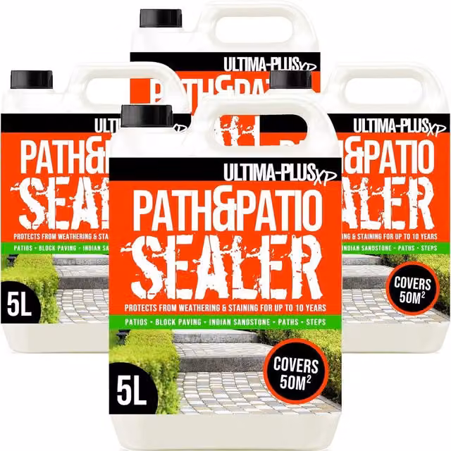 Patio Seal Waterproof Transparent Sealant for Indian Sandstone, 20 l