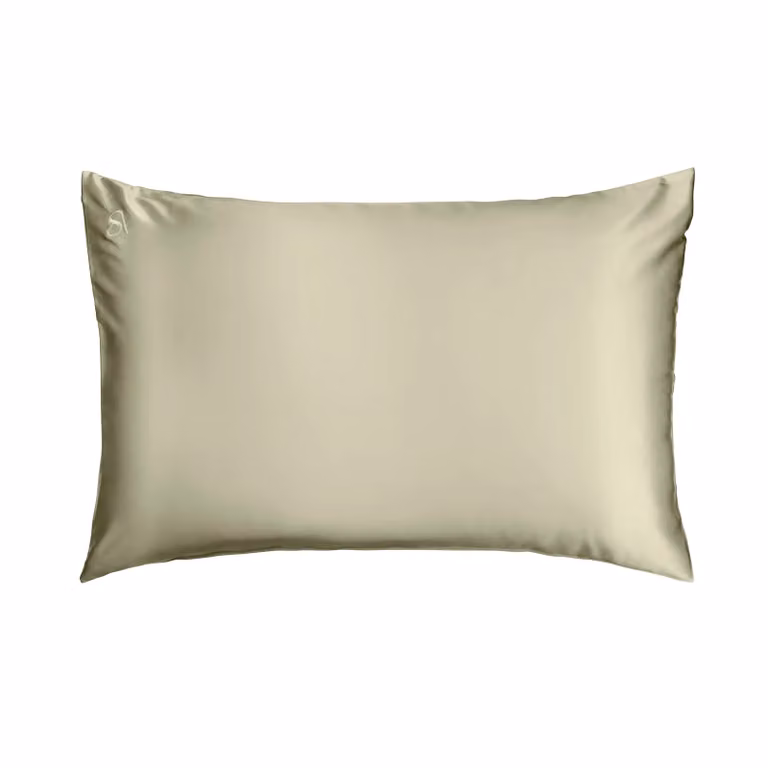 Silk Addict 100% Mulberry Silk Pillowcase in Green or White, W/D/H: 50 x 75 cm