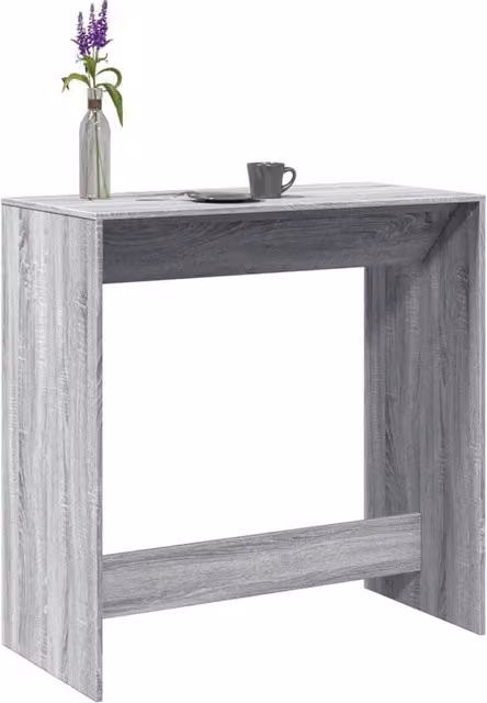 Berkfield Home Bar Table in Grey Sonoma, W/D/H: 102 x 50 x 103.5 cm