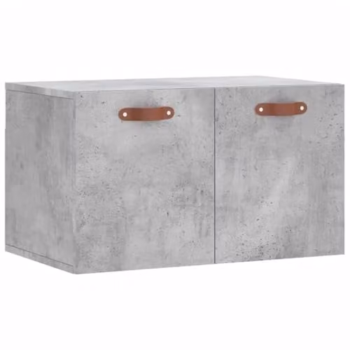 vidaXL Modern Wall Cabinet in Concrete Grey, W/D/H: 60 x 35 x 35 cm